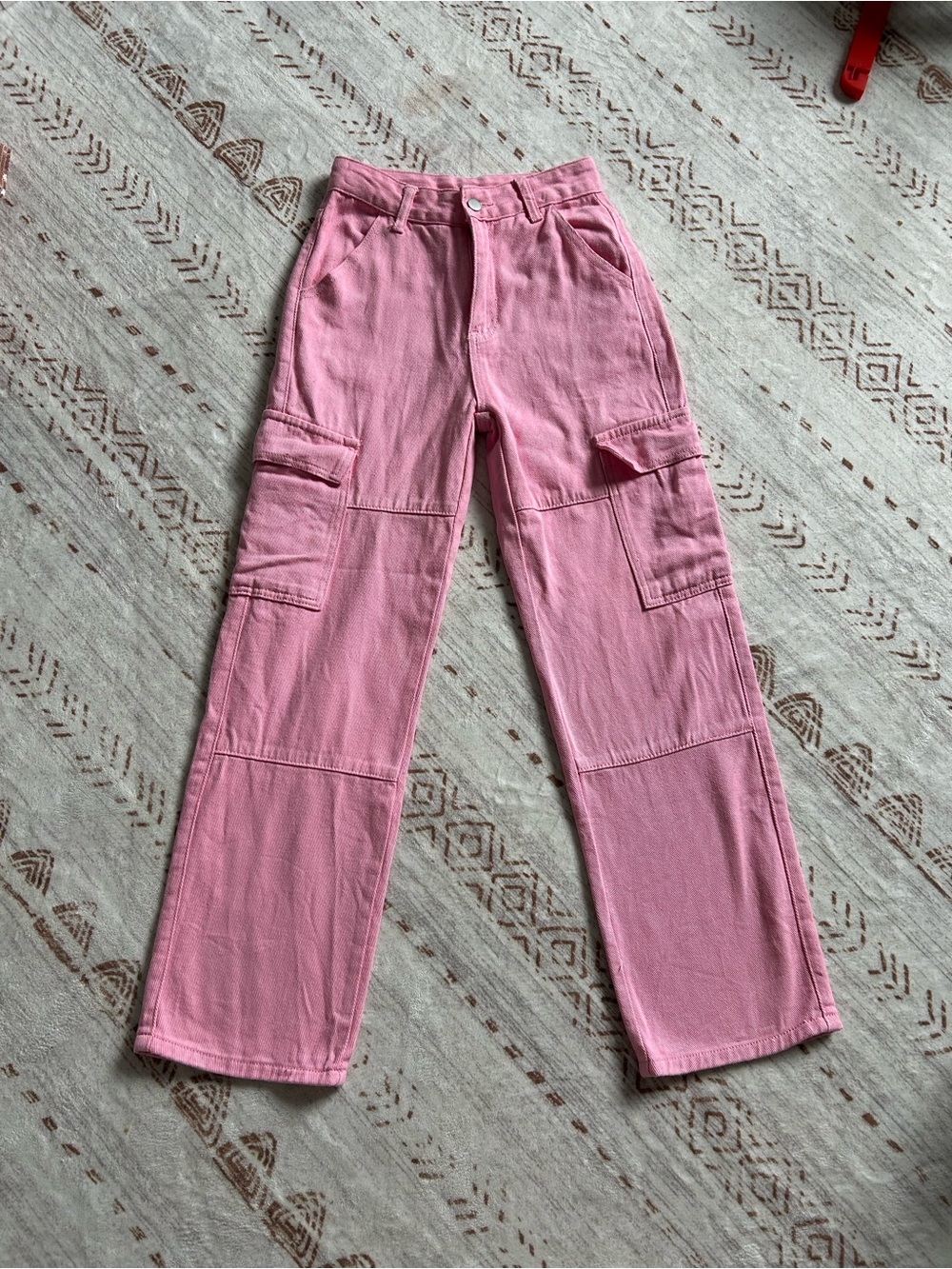 SHEIN Pink Cargo Pants XXS Petite